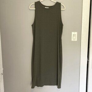 Plus Size Nine West Ribbed Bodycon Midi Dress